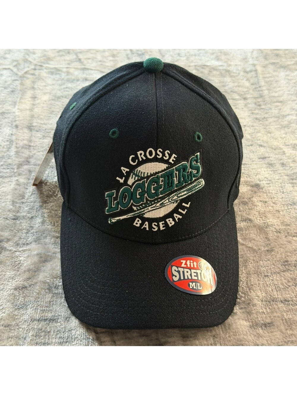 La Crosse Loggers Zephyr Zfit Stretch Baseball Hat M/L